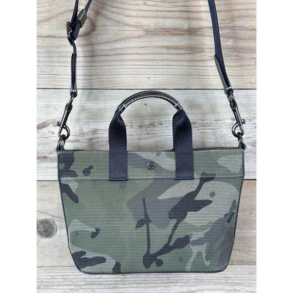 HTF! COACH Tote 20 Camo Print In Green C9974 Small Mini Crossbody PRISTINE! - Picture 2 of 7